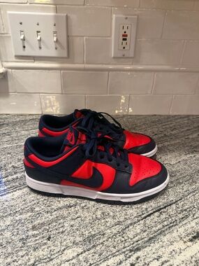 Mens Nike Dunk Low Retro SE University Navy Red Obsidian DV0833-601 Size 9
